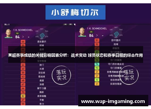 英超赛事成绩的关键影响因素分析：战术变动 球员状态和赛季日程的综合作用