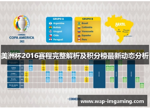 美洲杯2016赛程完整解析及积分榜最新动态分析